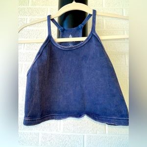 Free people movement happiness runs crop deepest navy L/XL